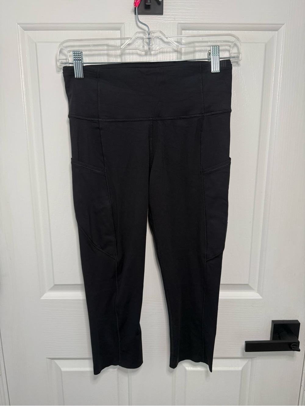 lululemon athletica Black High-Rise Cropped Leggings with Side Pockets